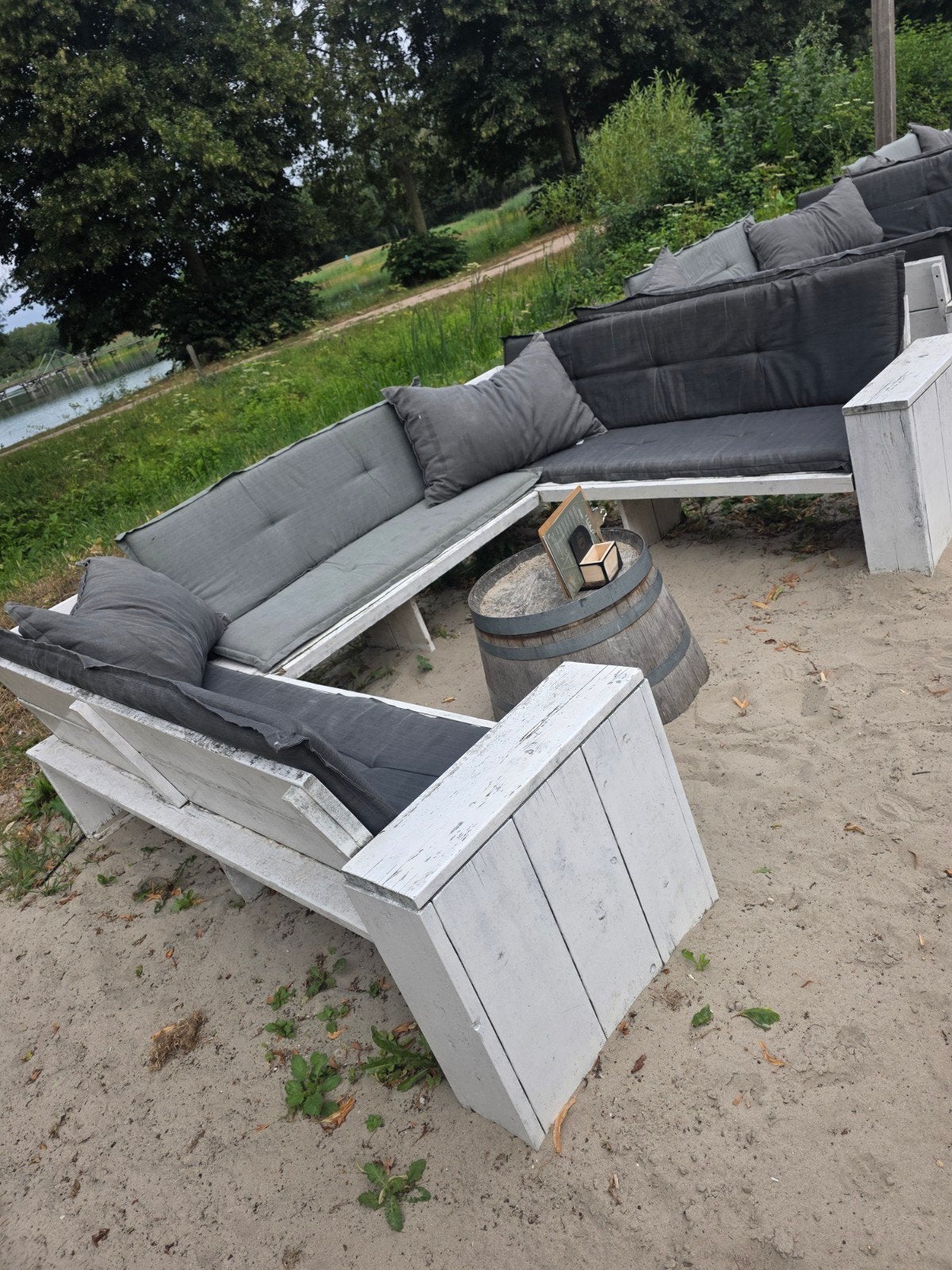 4x Grote loungeset met kussens, Boeken, Ophalen of Verzenden