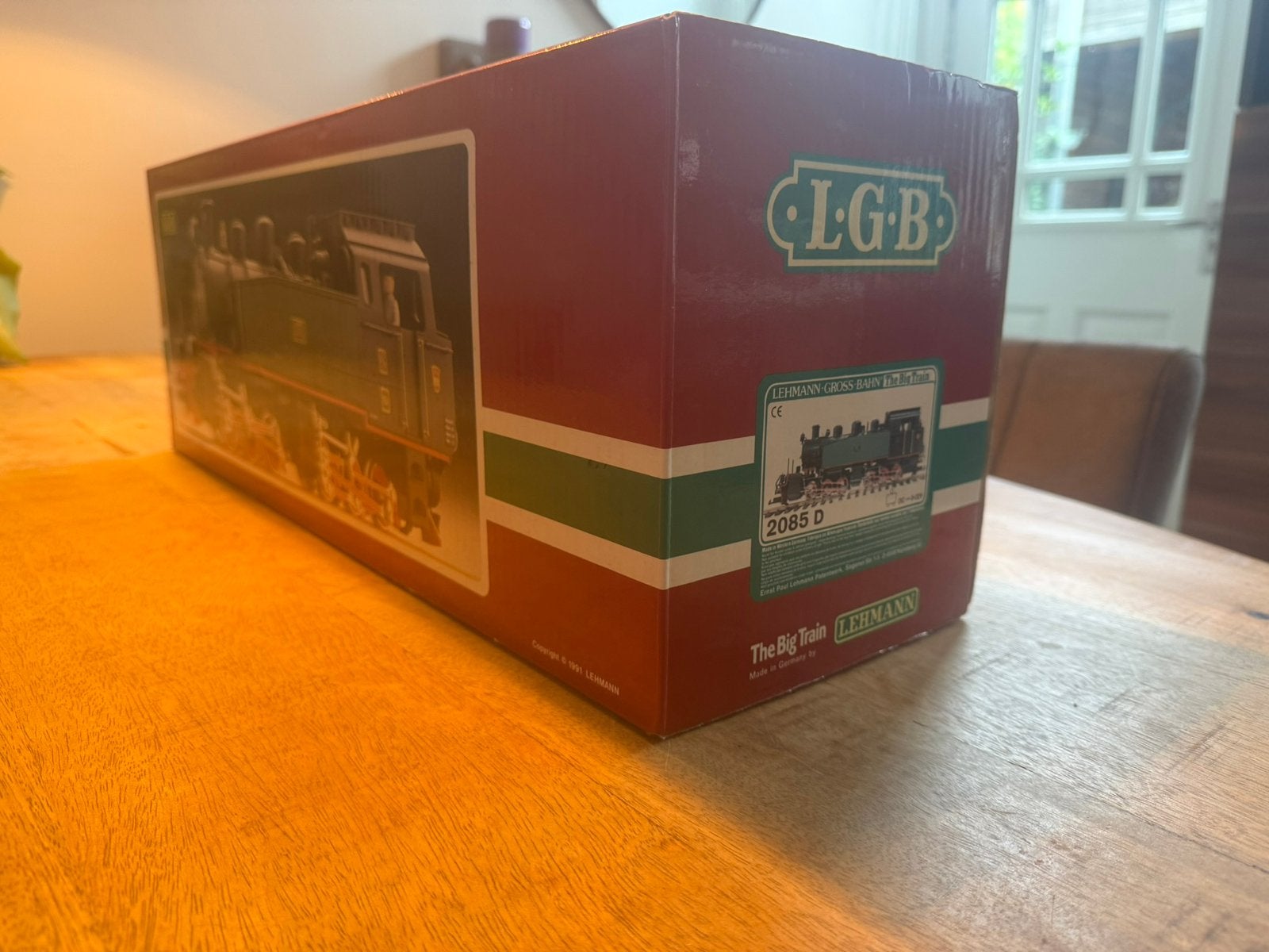 LGB 2085 Hanomag "Mallet" Stoomlocomotief SEG Vintage in OVP, Ophalen, Zo goed als nieuw, LGB, Gelijkstroom