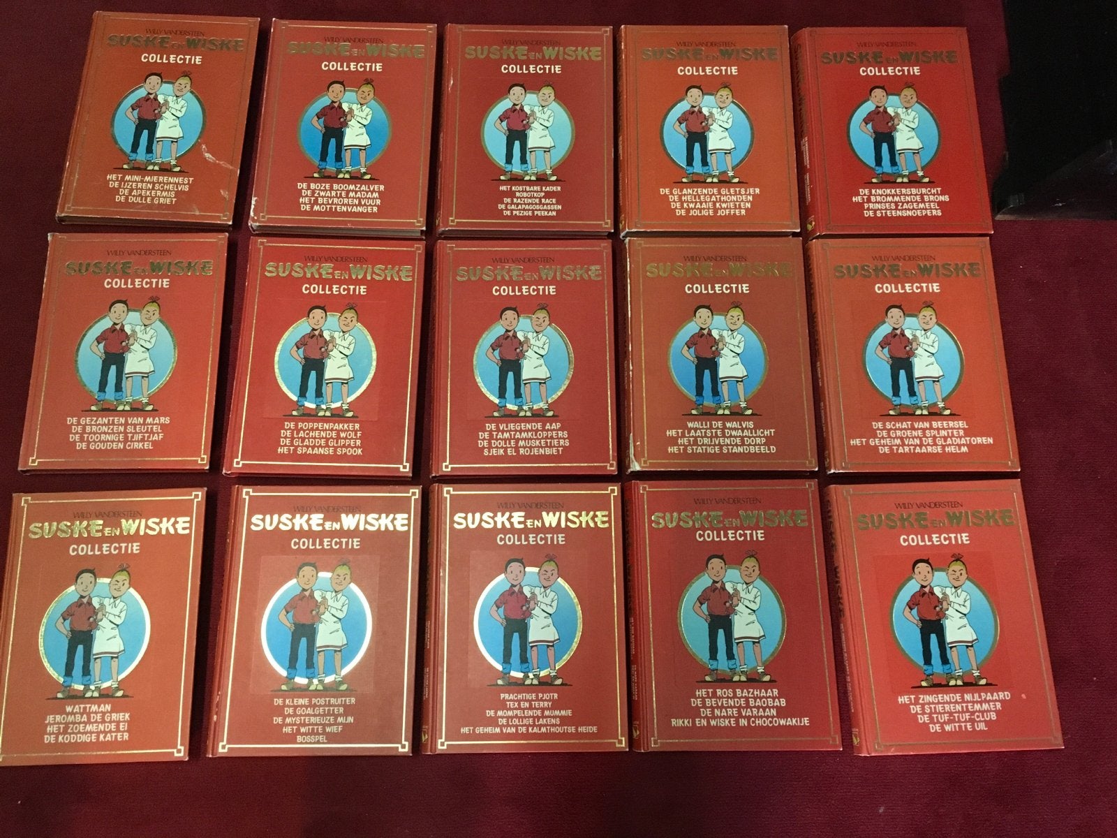 Suske en Wiske collectie: 15 gebonden + 15 losse albums, Boeken, Meerdere stripboeken, Ophalen of Verzenden, Gelezen