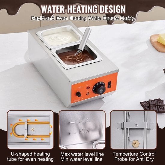 Chocolade Smelter - Smelt Chocolade - Chocolade Fondue - Ele, Corvance B.V., Verzenden, Nieuw, Corvancebol@gmail.com
