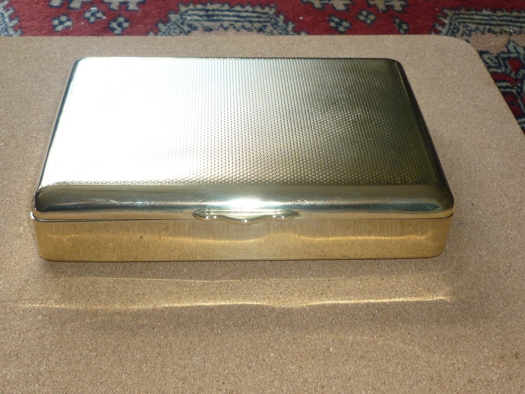 Vintage sigaren / sigarettenblikje in zeer goede staat, Ophalen of Verzenden, Zo goed als nieuw, Tabaksdoos of Verpakking