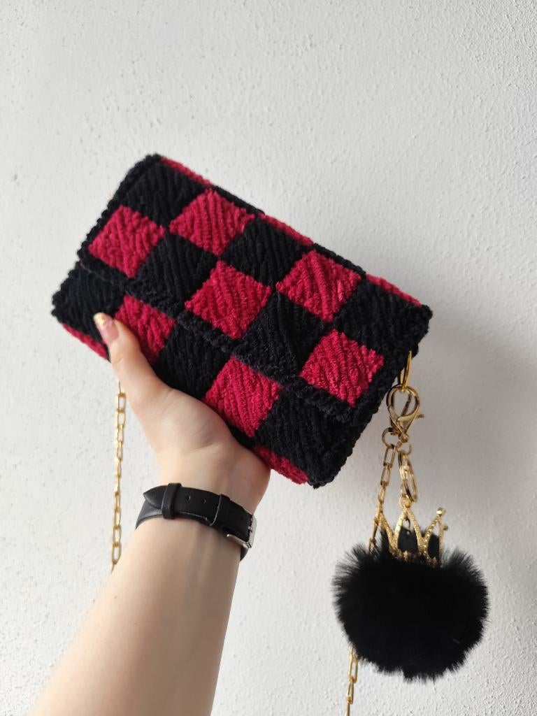 Handmade bags, Ophalen of Verzenden, Nieuw, Rood, Schoudertasje