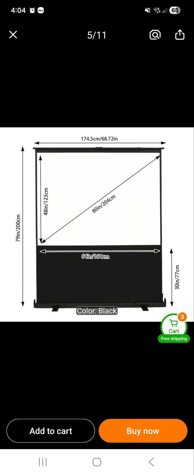 screen projector, Ophalen of Verzenden