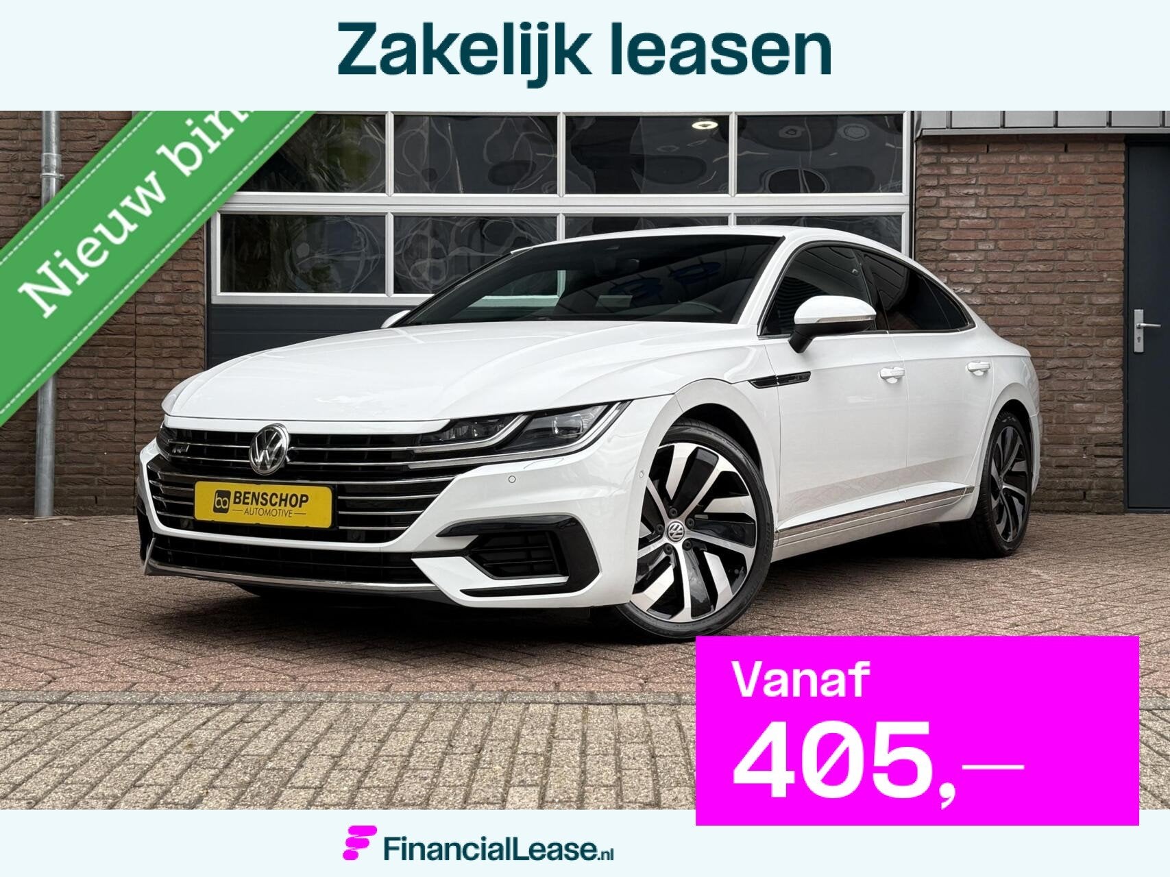 Volkswagen Arteon 2.0 TSI R-Line Alcantara Carplay Navi Came, Arteon, Zwart, 1984 cc, Wit