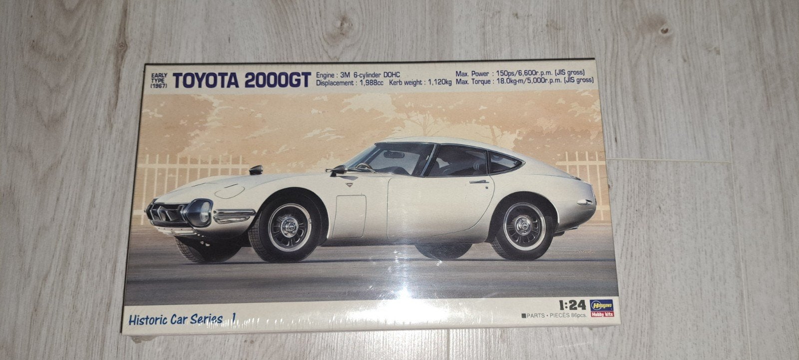 Hasegawa Toyota 2000GT Early Type (1967) Modelbouwkit, Ophalen of Verzenden