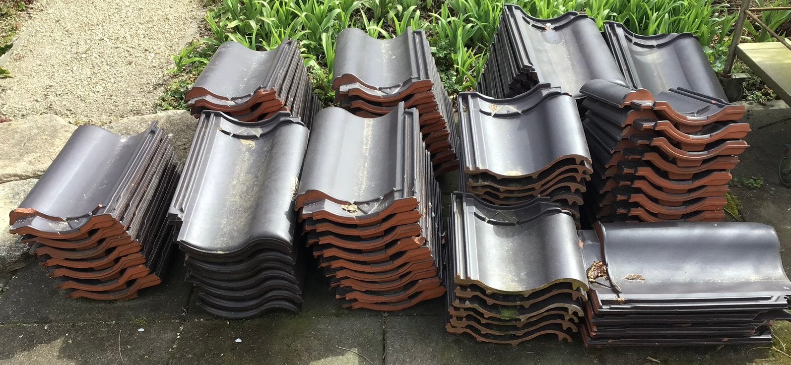 Keramische dakpannen NIBRA OVH H10 matzwart, Doe-het-zelf en Verbouw, Ophalen, Steen of Klei, Zo goed als nieuw, 15 m² of meer