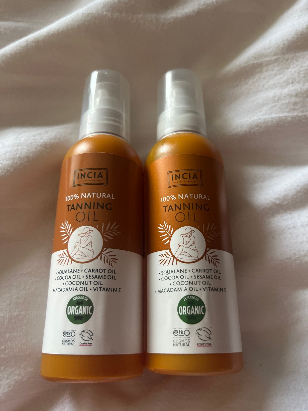 Incia 100% Natuurlijke Bruiningsolie (2 stuks), Ophalen of Verzenden, Nieuw, Zonnebrand of After Sun