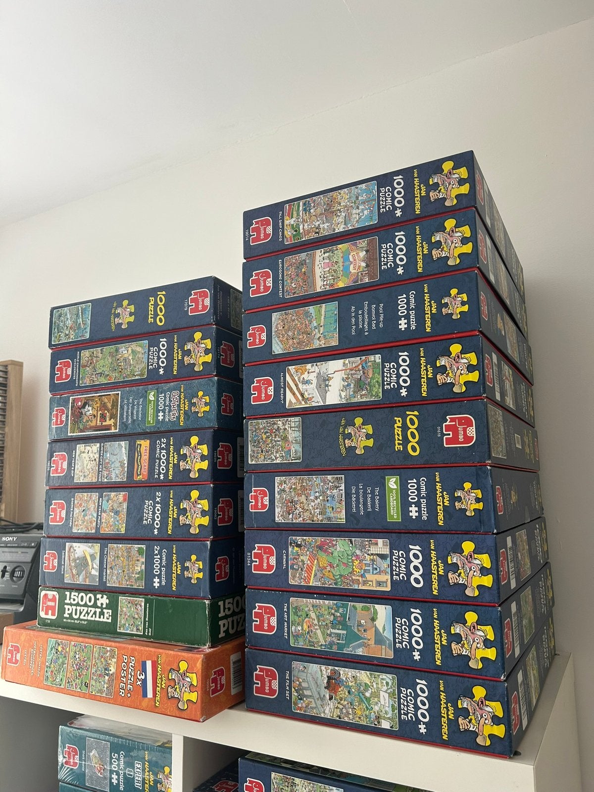 Jan van haasteren puzzels 1000 500 1500  jvh, Ophalen of Verzenden, 500 t/m 1500 stukjes, Legpuzzel