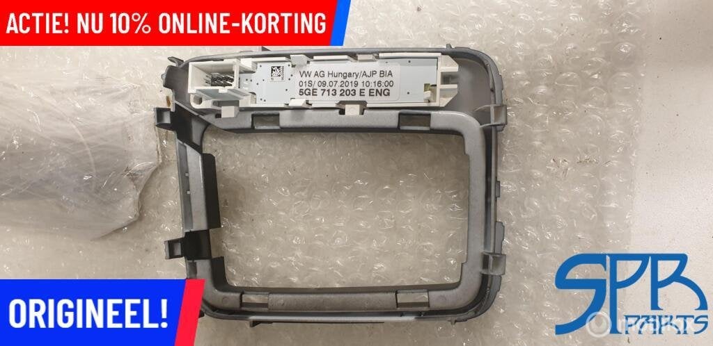 GOLF 7 7.5 E-GOLF BEDIENINGSPANEEL Pook 5GE713203E BEDIENING, Gebruikt, Volkswagen, Ophalen of Verzenden, Volkswagen