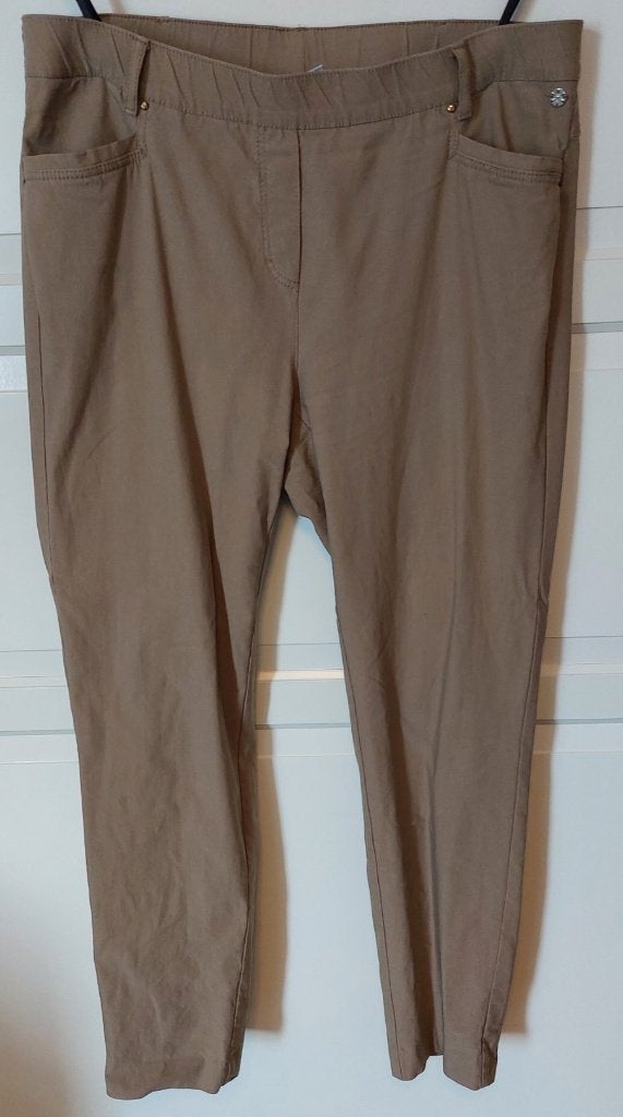 Broek Pantalon Anne-Jet Bruin Maat 46, Kleding | Dames, Maat 46/48 (XL) of groter, Zo goed als nieuw, Bruin, Kort