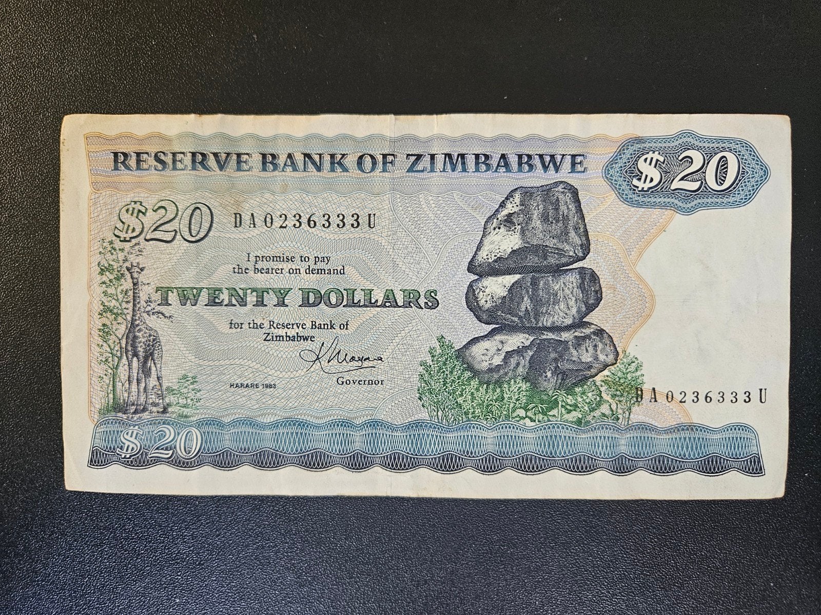 Zimbabwe pick 4c 1983, Ophalen of Verzenden, Zimbabwe, Los biljet