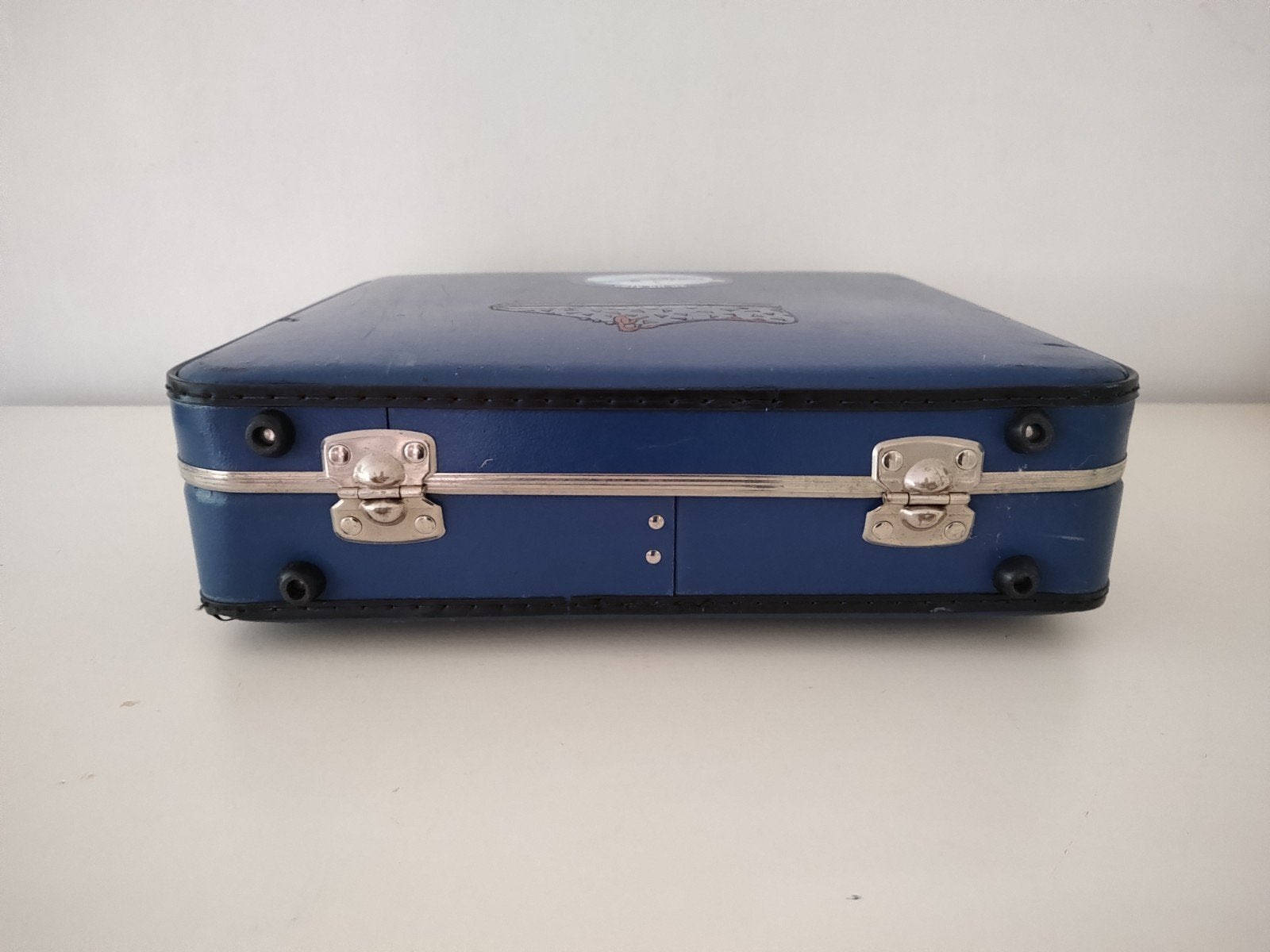 VINTAGE stewardess koffer KLM van geperst karton  - K769, Gebruikt, Minder dan 50 cm, Ophalen of Verzenden, 2e hands