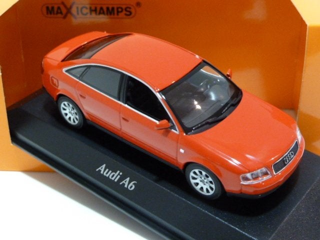 Maxichamps Minichamps Audi a6 (c5) 1997 Rood 1:43 940017100, Ophalen of Verzenden, Nieuw, Auto, MiniChamps