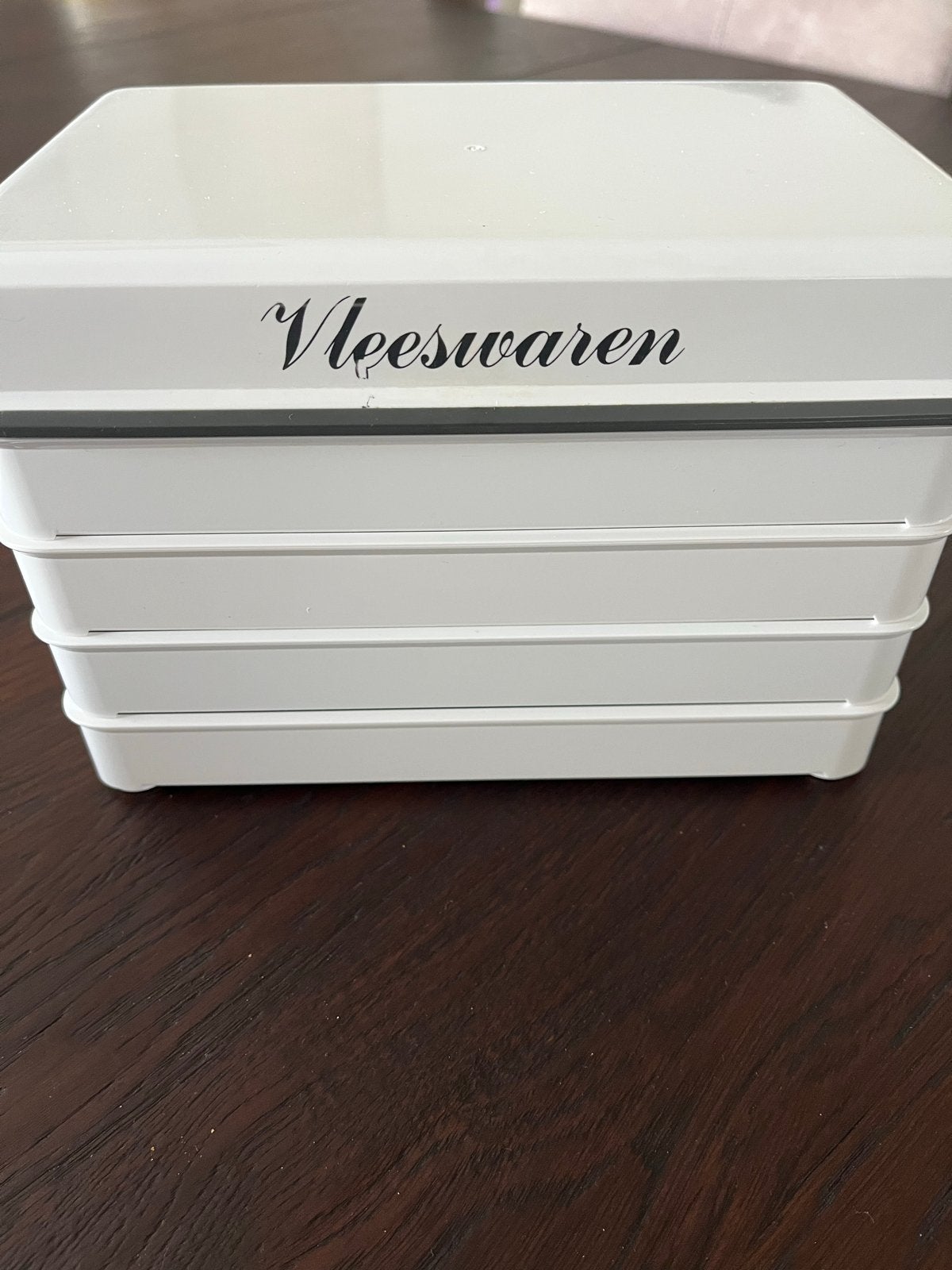 Vleeswaren bewaardoos - Stapelbaar en praktisch, Ophalen, Kunststof, Wit, Overige merken