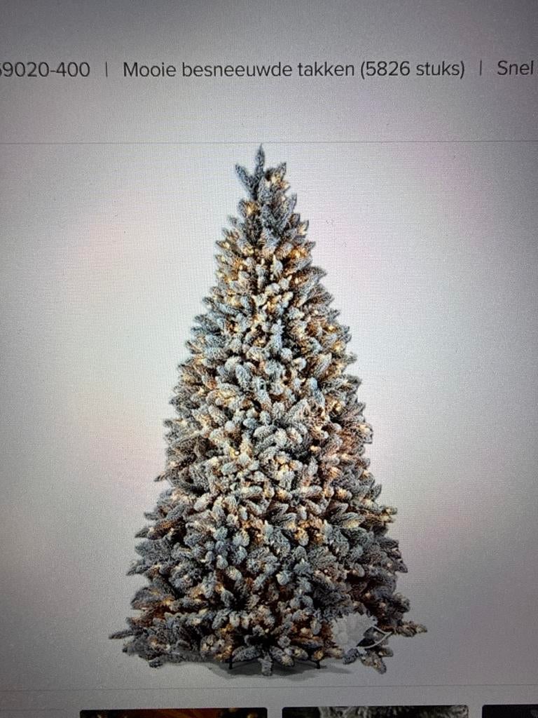Kunstkerstboom 400 cm gadero winterberg, Ophalen, Nieuw