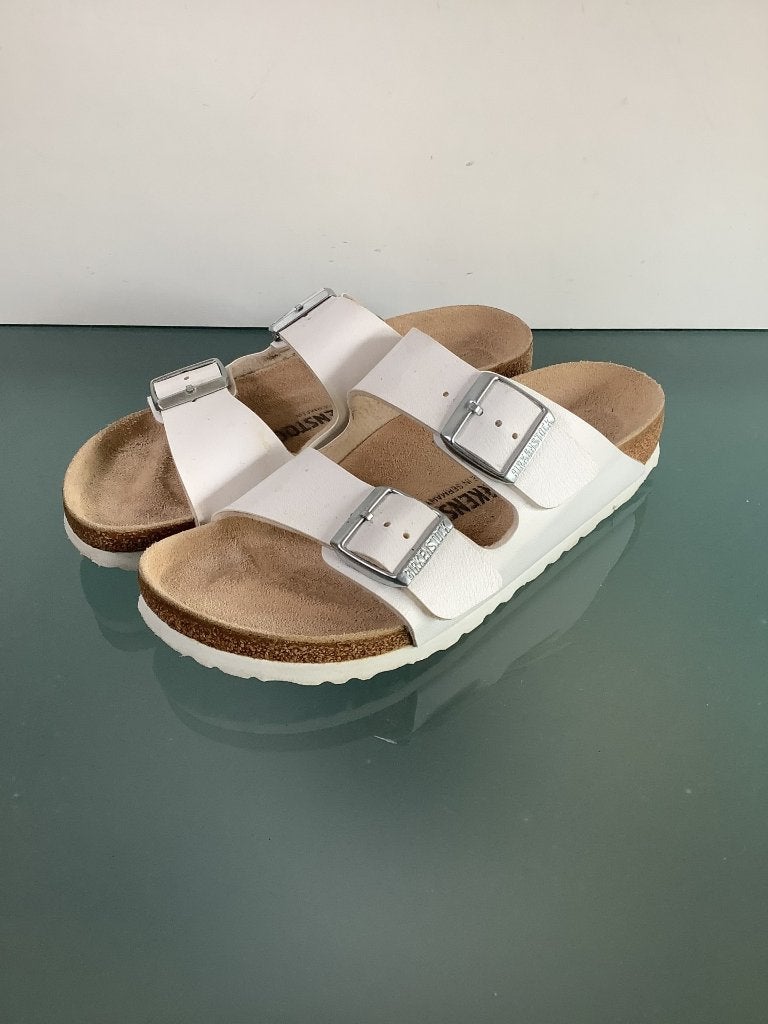 Birkenstock 38 | Arizona wit | Gratis verzenden, Slippers, Verzenden, Wit, Zo goed als nieuw