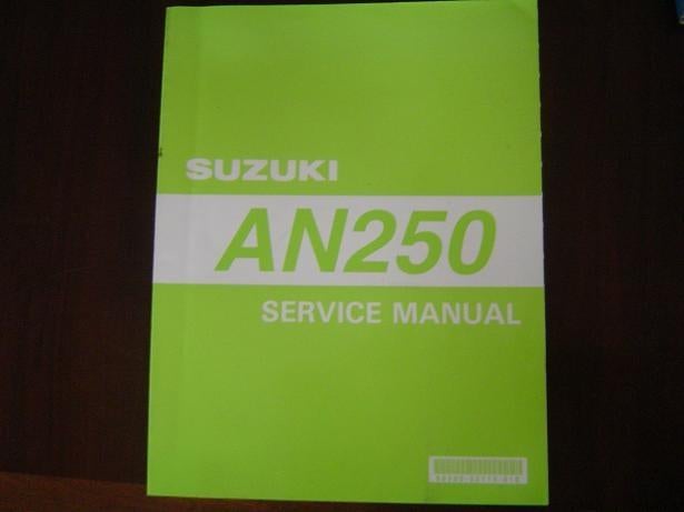 Suzuki AN250 1998 scooter service manual AN 250, Ophalen of Verzenden, Suzuki