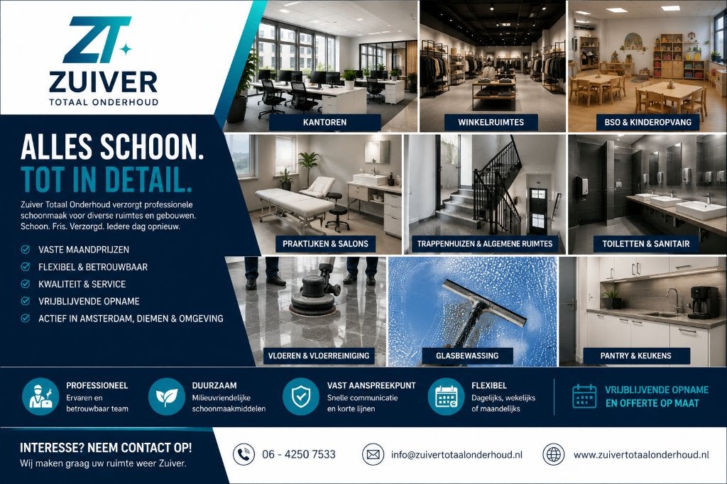 Bedrijfs Schoonmaak, Vacatures, Overige uren, Overige niveaus, Overige vormen