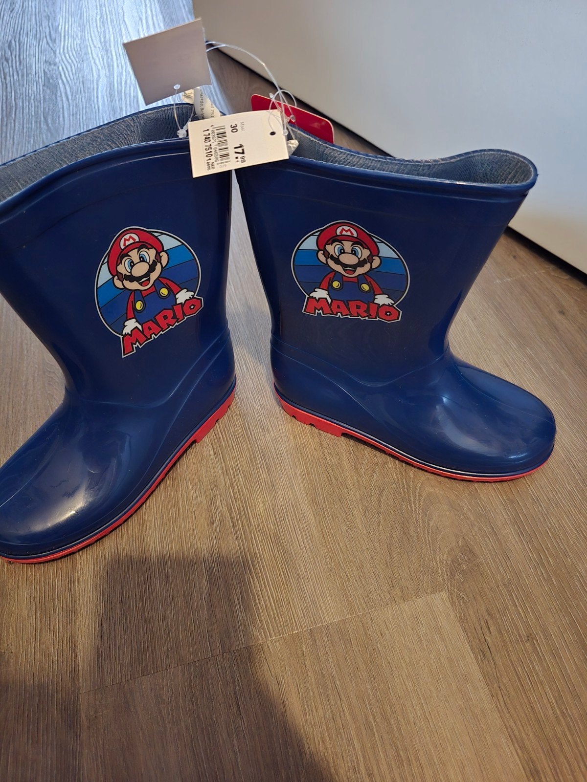 Nieuwe Mario regenlaarzen maat 30, Jongen of Meisje, Nieuw, Ophalen of Verzenden, Laarzen