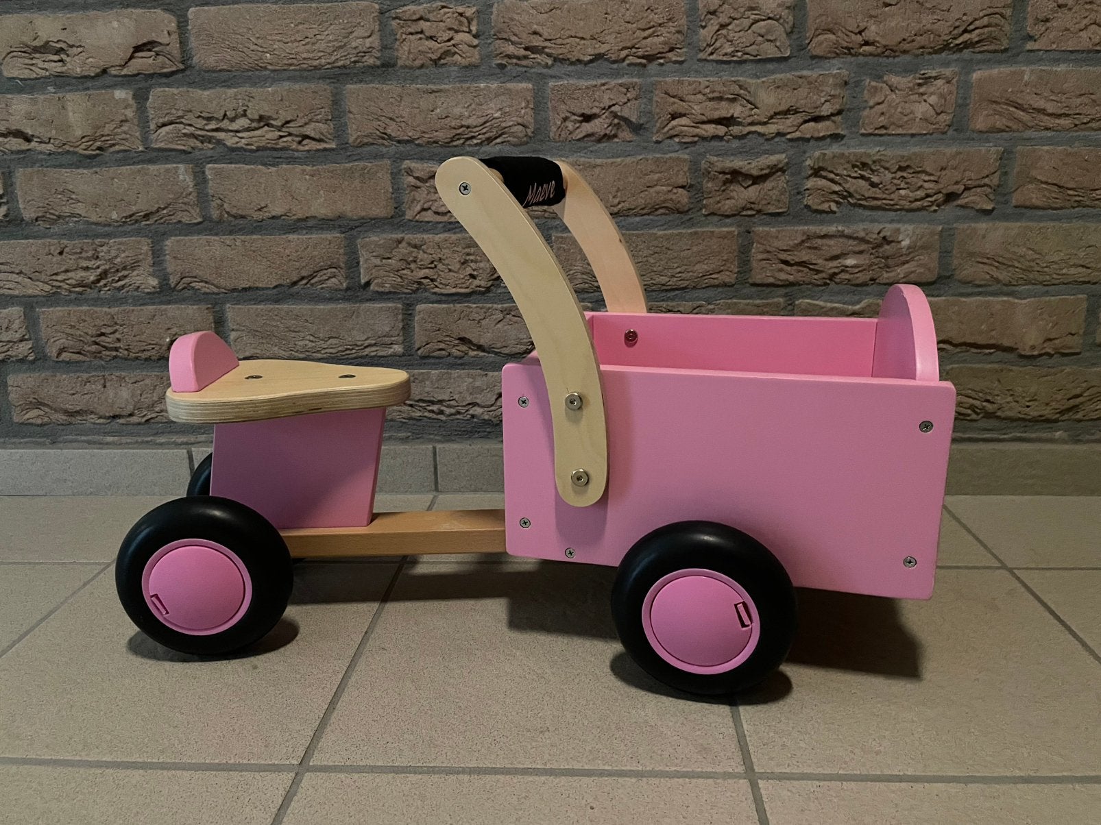Houten bakfiets, Kinderen en Baby's, Ophalen, Zo goed als nieuw, Ontdekken