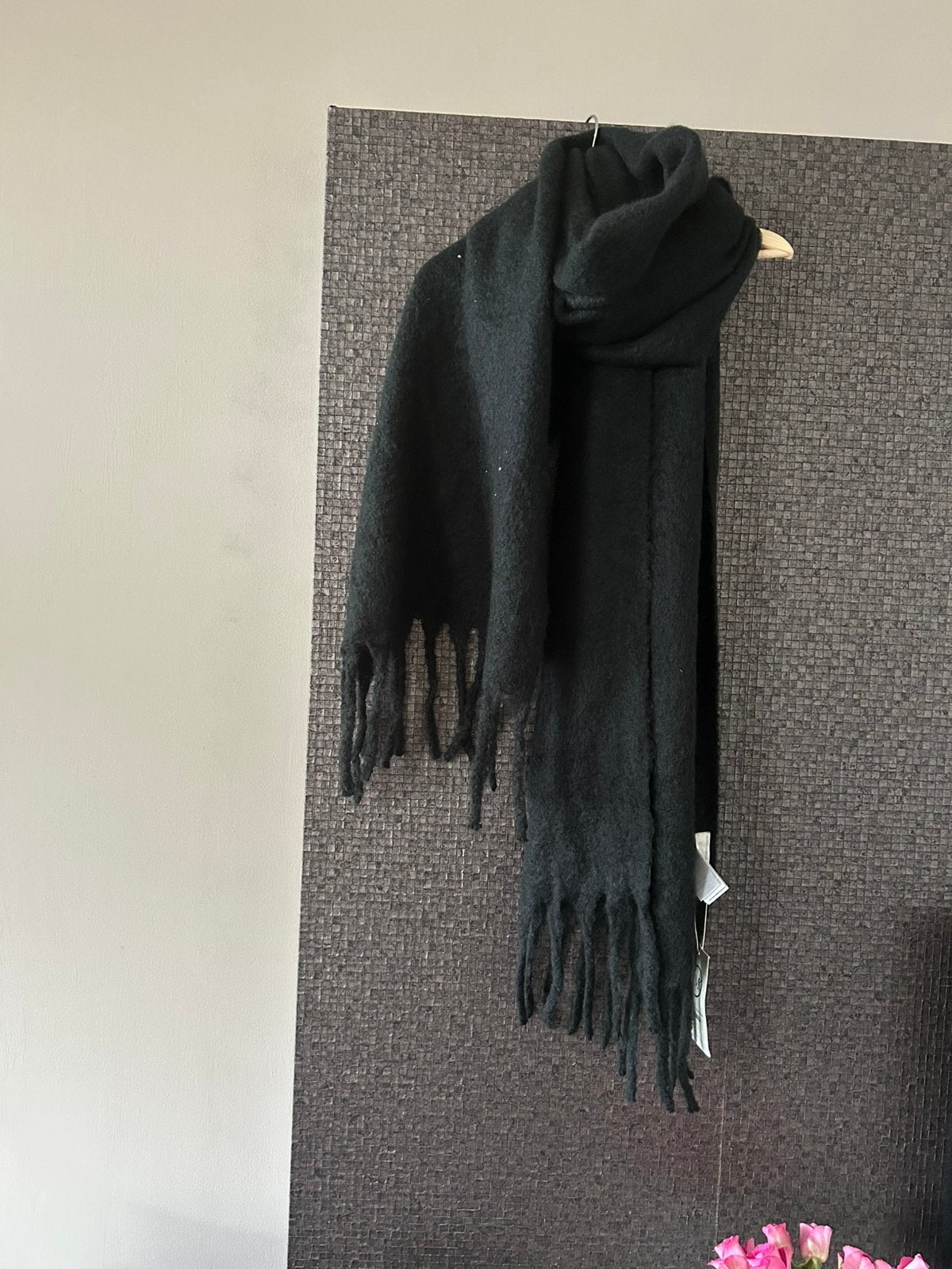 Sjaal met franjes, Ophalen of Verzenden, Nieuw, Maat 38/40 (M), Sjaal