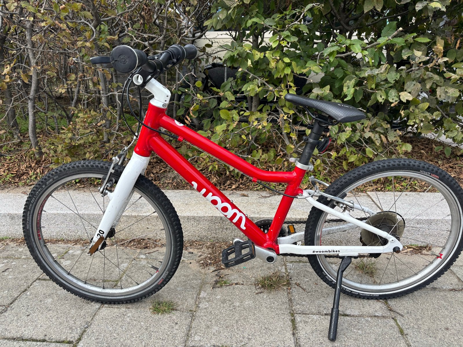 Woombike 4 rood - 20 inch kinderfiets, Ophalen of Verzenden, Gebruikt, Velgrem, 20 inch of meer