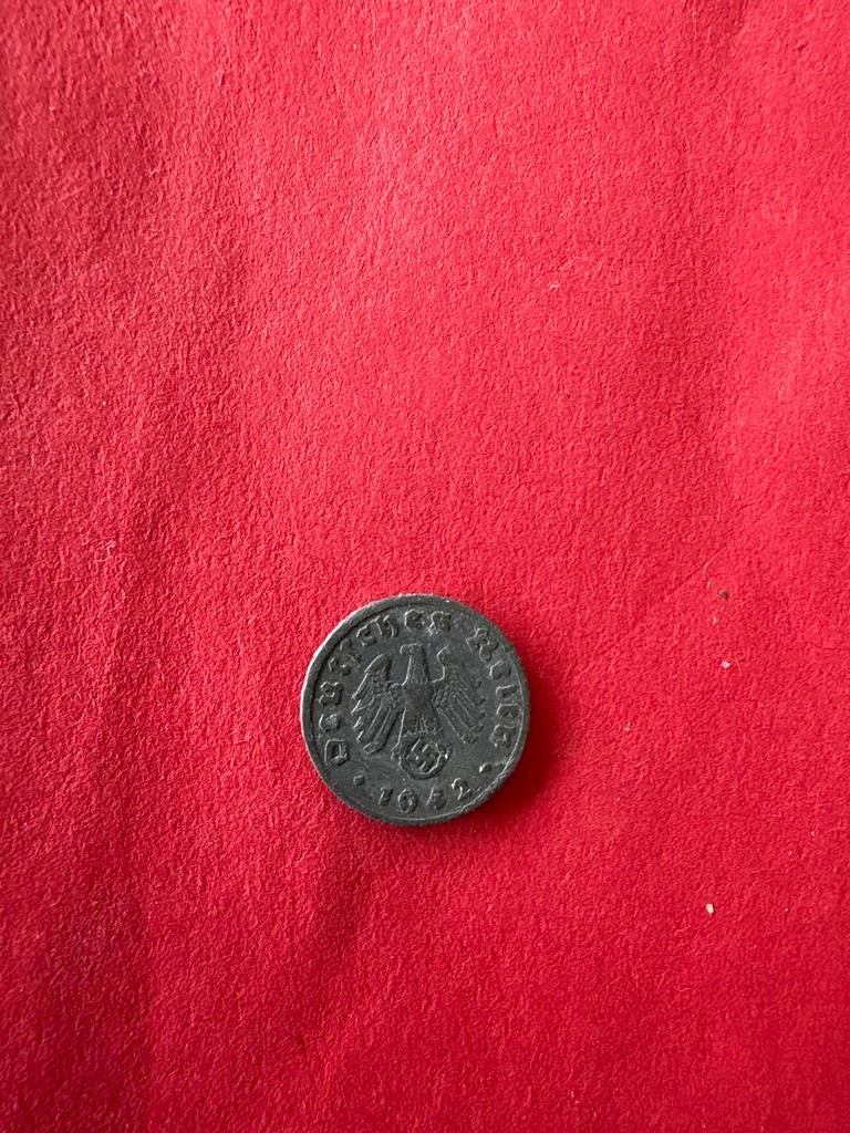 Duitse 1 Reichsmark munt 1942, Ophalen of Verzenden, Duitsland, Losse munt