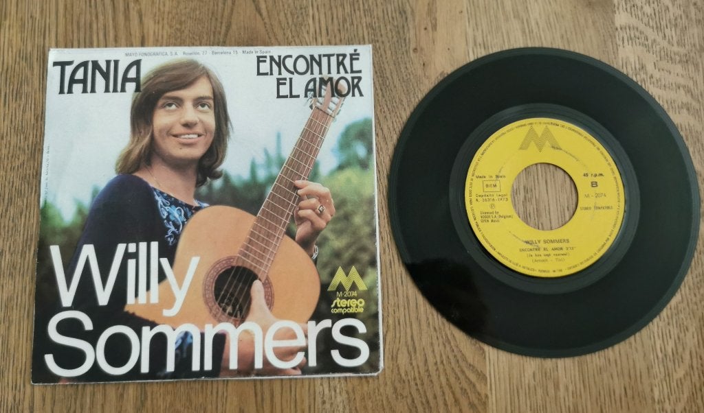 Single Willy Sommers - Tania, Ophalen of Verzenden, Gebruikt, Overige formaten, Levenslied of Smartlap