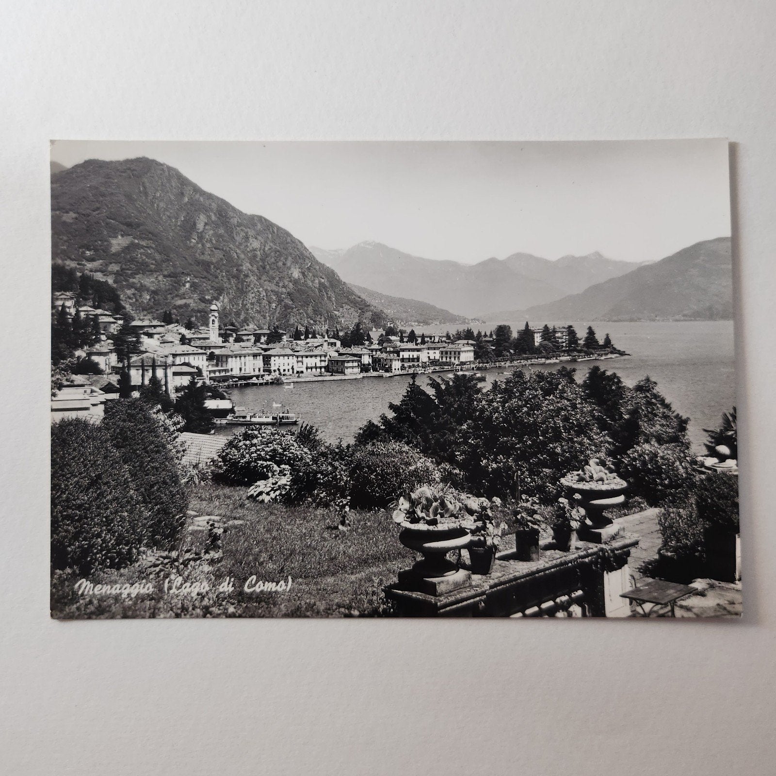 Echte foto kaart Menaggio (Lago di Como) - Italië, Verzenden, 1940 tot 1960, Ongelopen, Italië