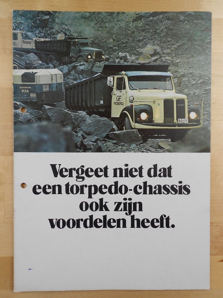 Scania Torpedo Brochure 1973 – 140 110 85 80 50, Ophalen of Verzenden, Zo goed als nieuw, Overige merken, Scania