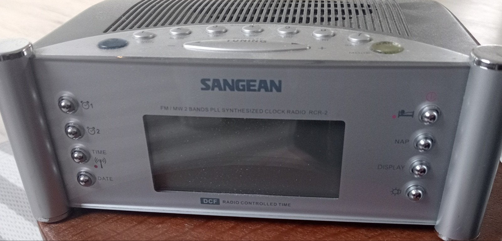 Sangean RCR-2 FM/MW PLL Gesynthetiseerde Klokradio, Ophalen of Verzenden, Gebruikt, Radio