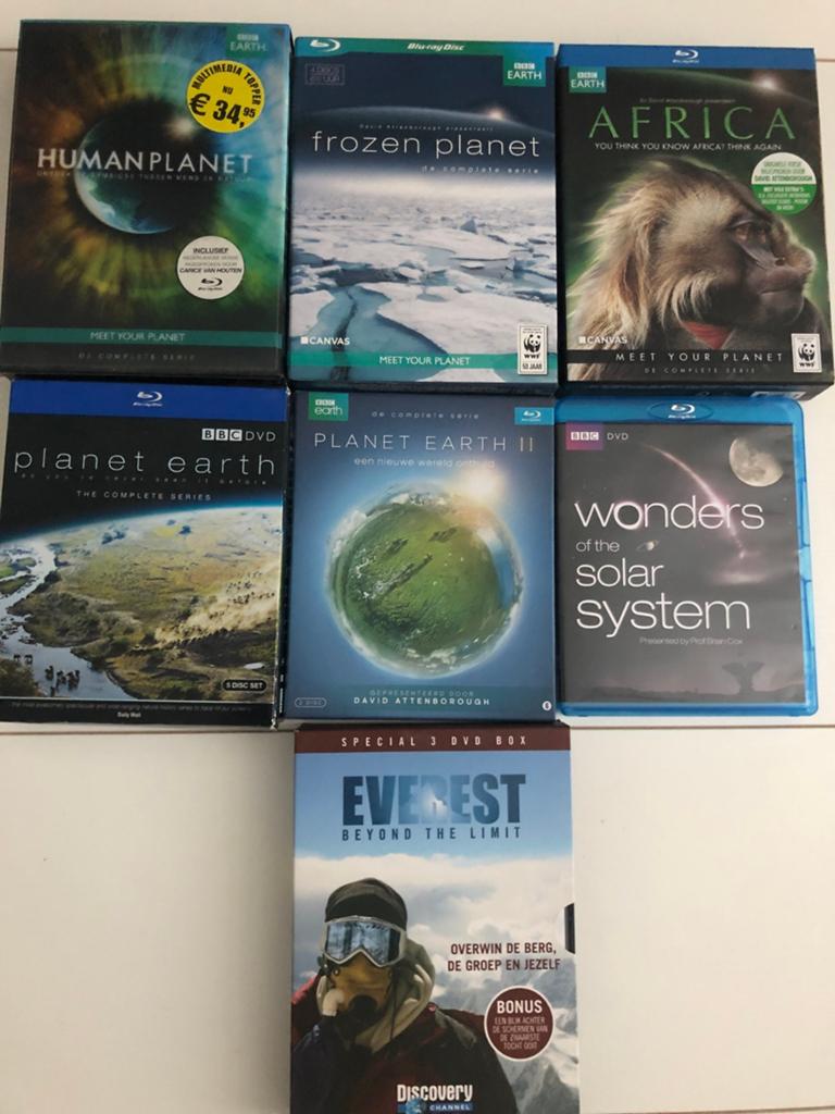 Natuur documentaires BBC earth Bluray box, Ophalen of Verzenden, Zo goed als nieuw, Documentaire en Educatief, Boxset