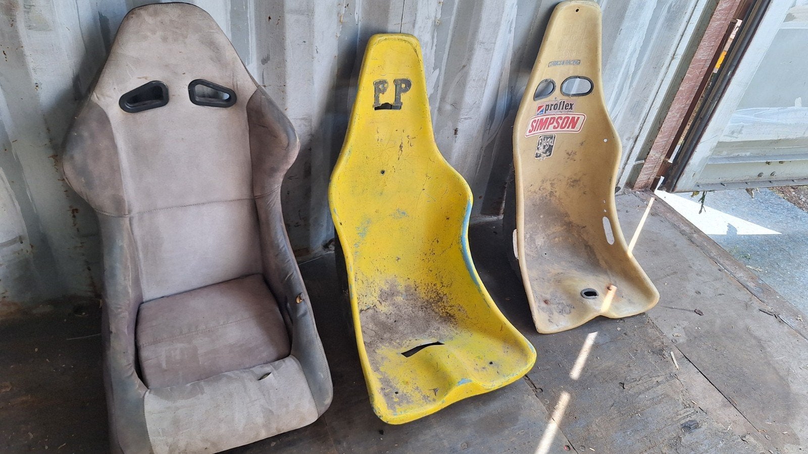 Kuipstoelen racestoeltjes 3 x, Ophalen of Verzenden, Gebruikt