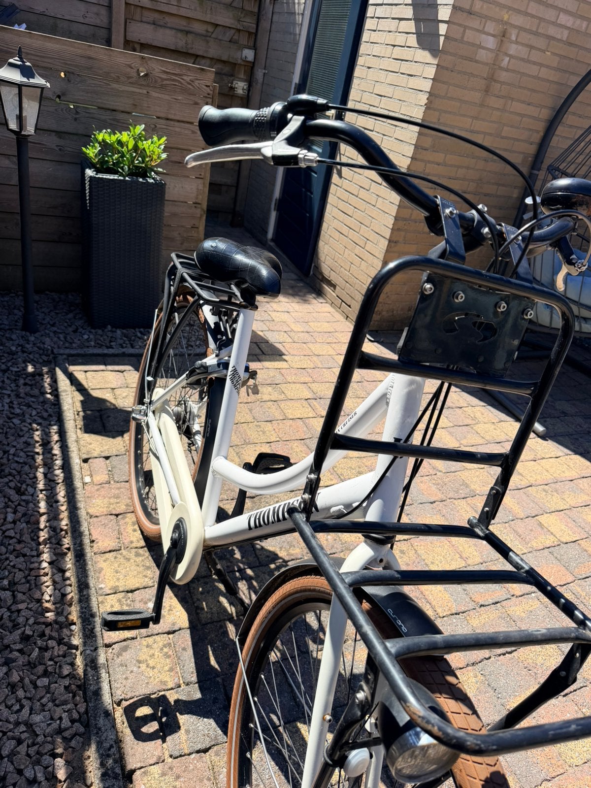 Thompson dames fiets wit 26#, Minder dan 10 versnellingen, 26 inch, Ophalen, Overige merken