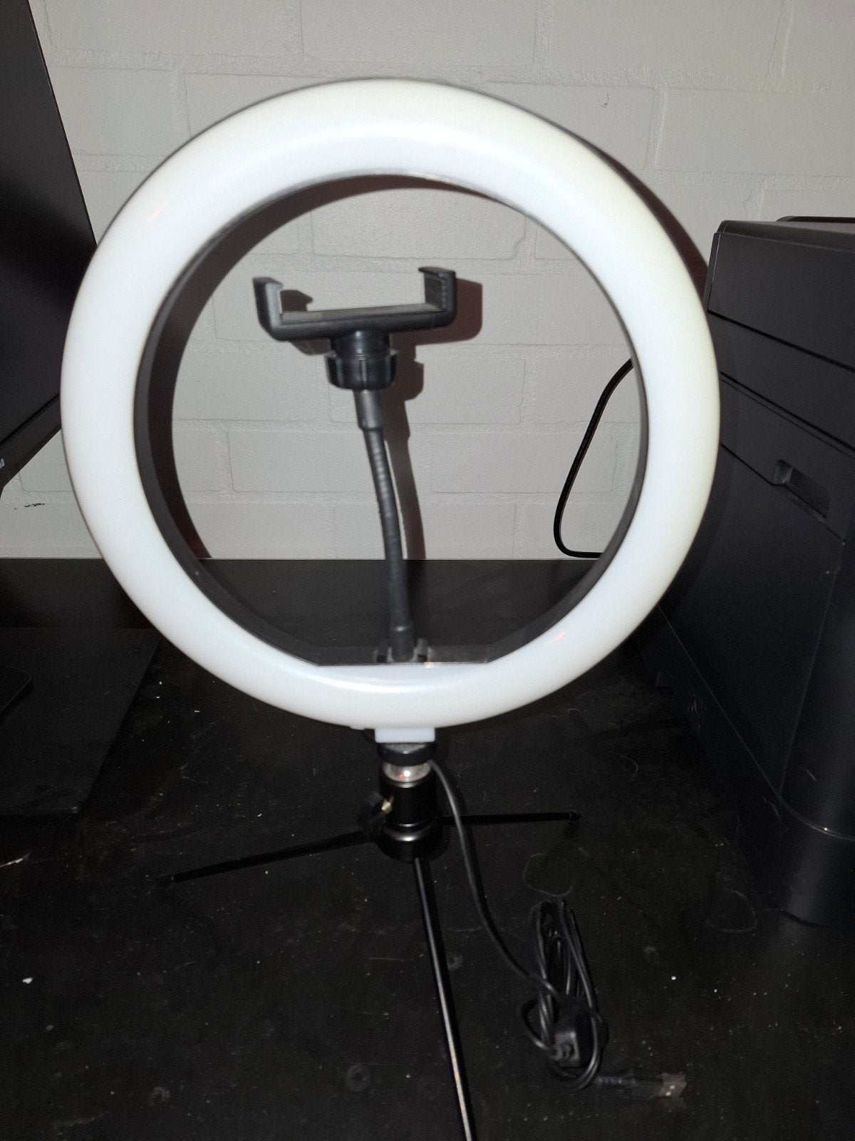 Led ringlamp met statief, Ophalen of Verzenden, Zo goed als nieuw