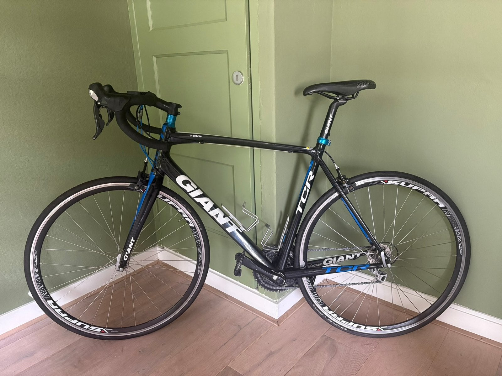 Giant TCR racefiets, maat L (56), Shimano 105, Ophalen, 28 inch, Velgrem, Aluminium