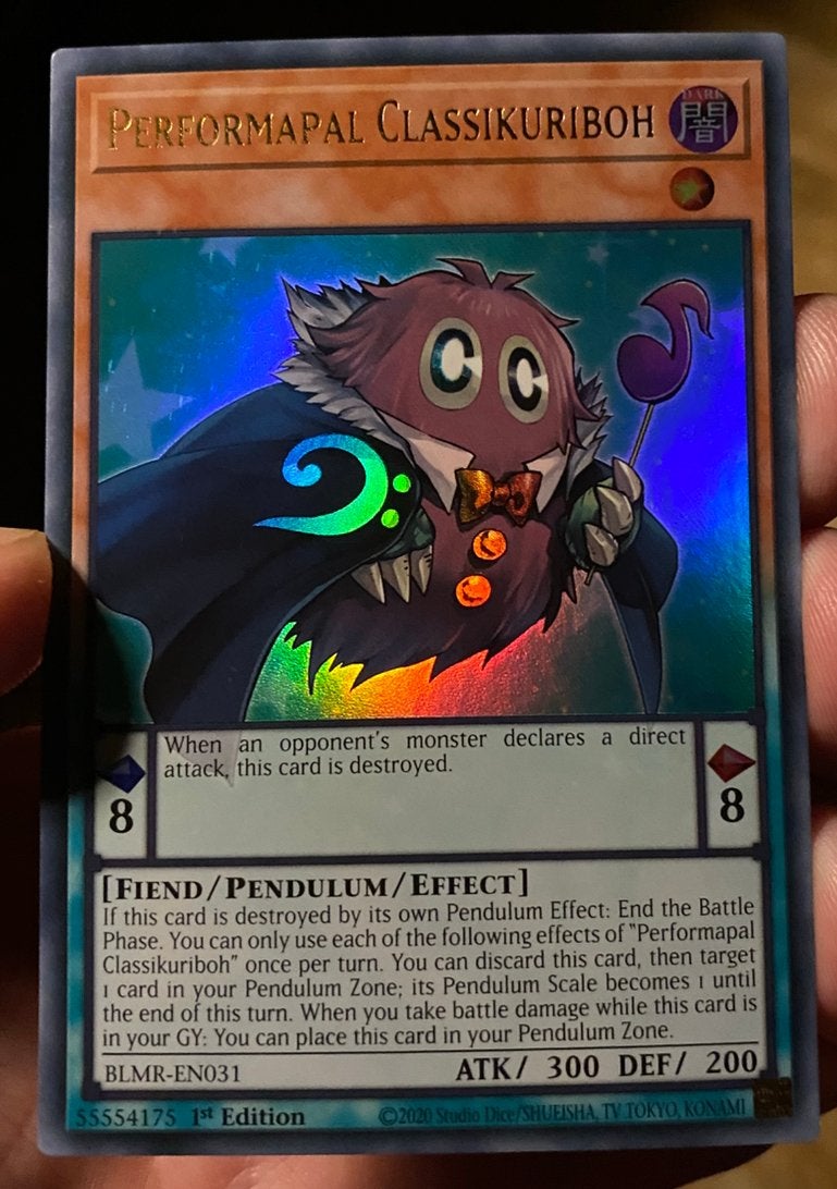 Yu-Gi-Oh! Performapal Classikuriboh BLMR 1st Ed !, Hobby en Vrije tijd, Verzamelkaartspellen | Yu-gi-Oh!, Ophalen of Verzenden