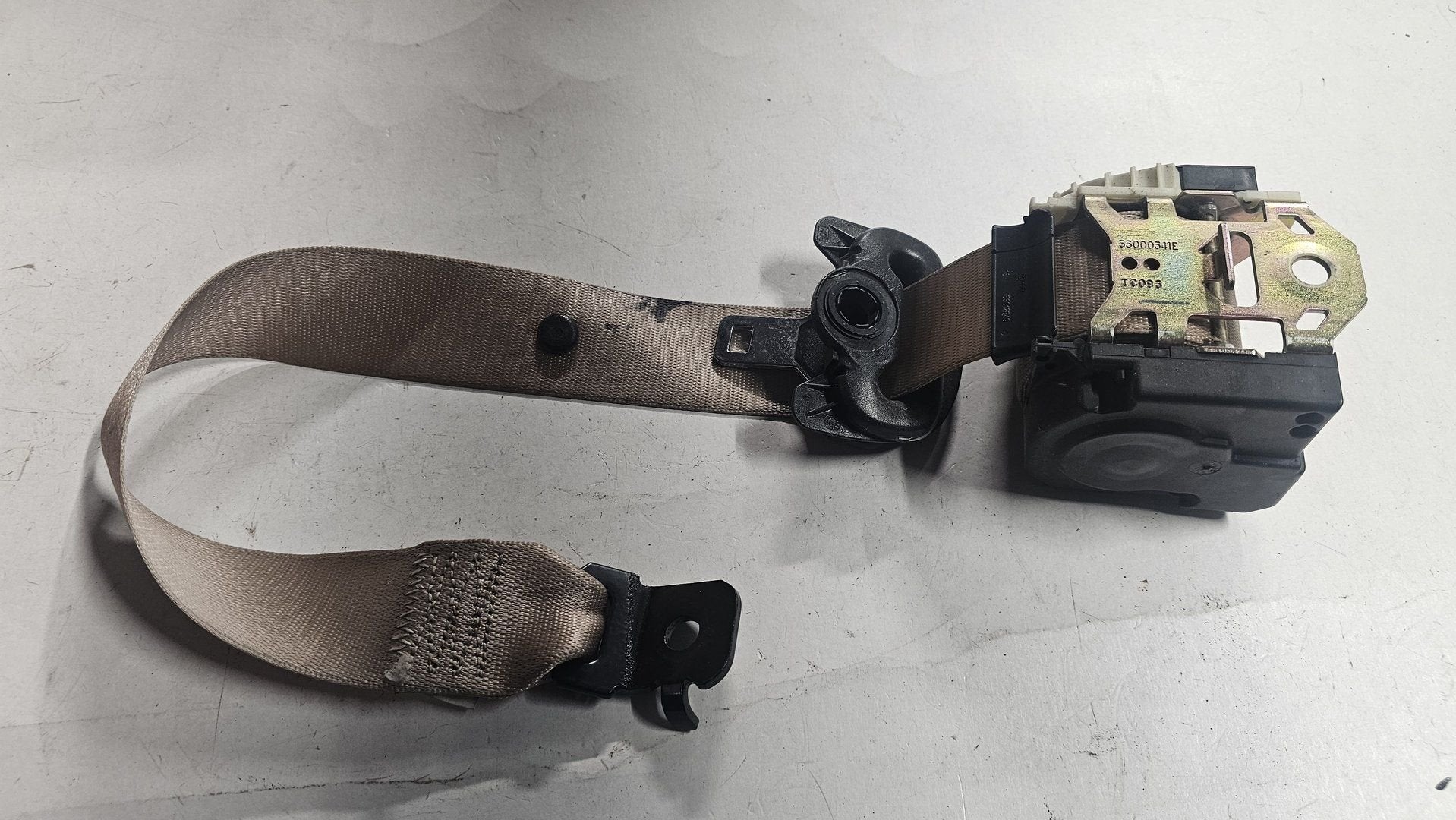 Gordel links achterzijde beige BMW X5 serie E53 72117051509, Gebruikt, -, Ophalen of Verzenden, -