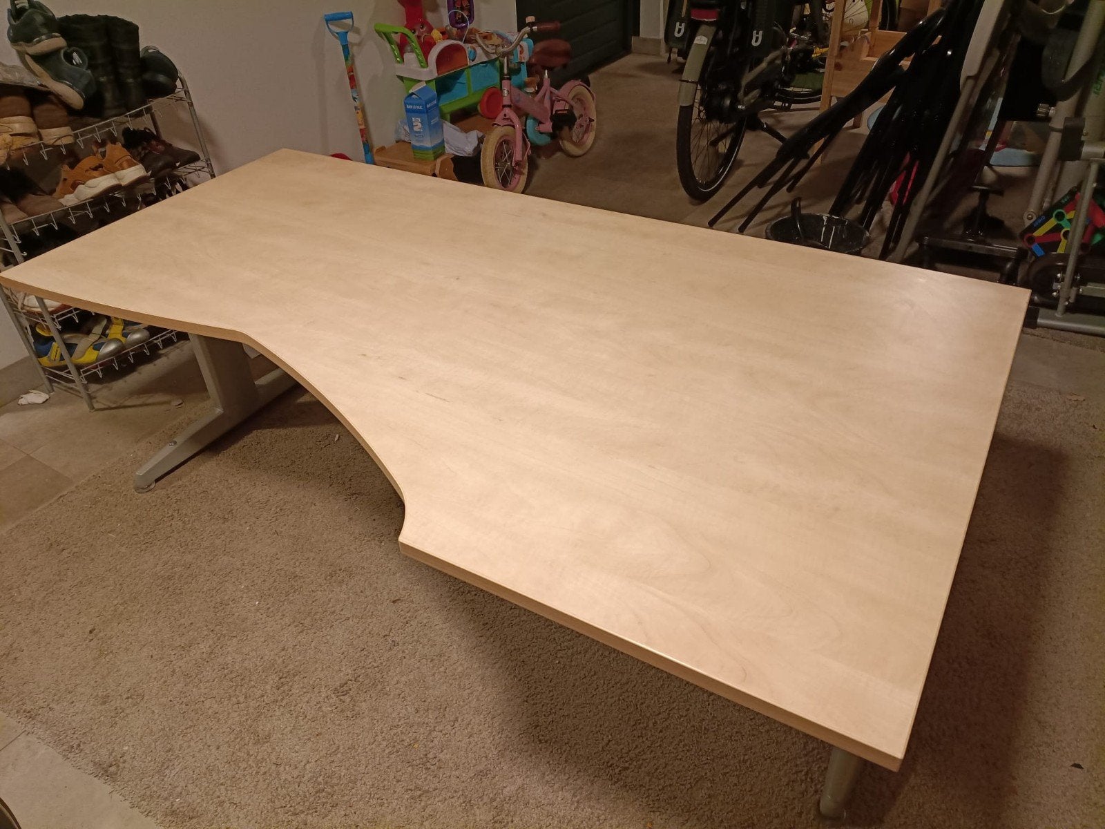 In hoogte verstelbaar bureau - 180x100 cm, Ophalen