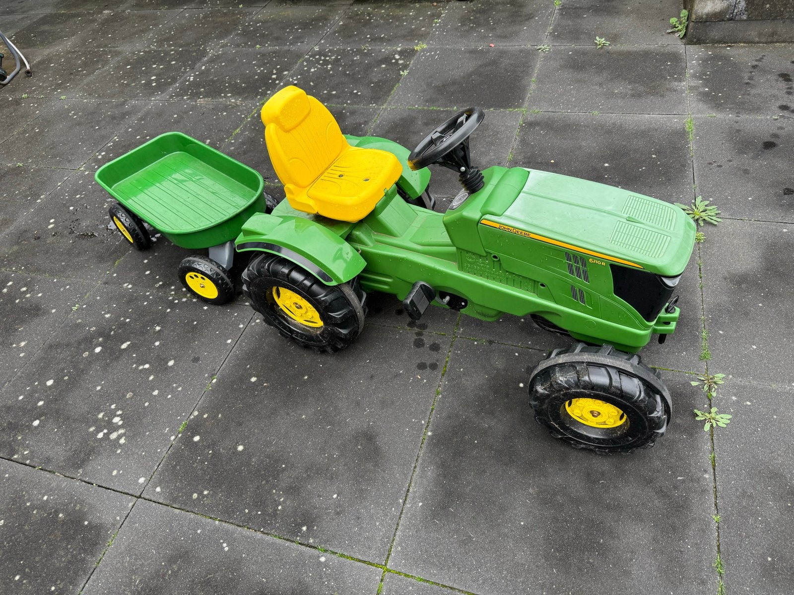 John Deere traptractor met aanhanger, Ophalen, Gebruikt, Trapvoertuig