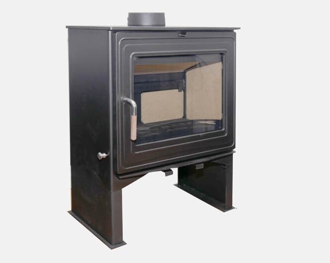 Stalen Houtkachel | Model K12-L (12 KW), Niet ingevuld, Niet ingevuld, Ophalen of Verzenden, Vrijstaand