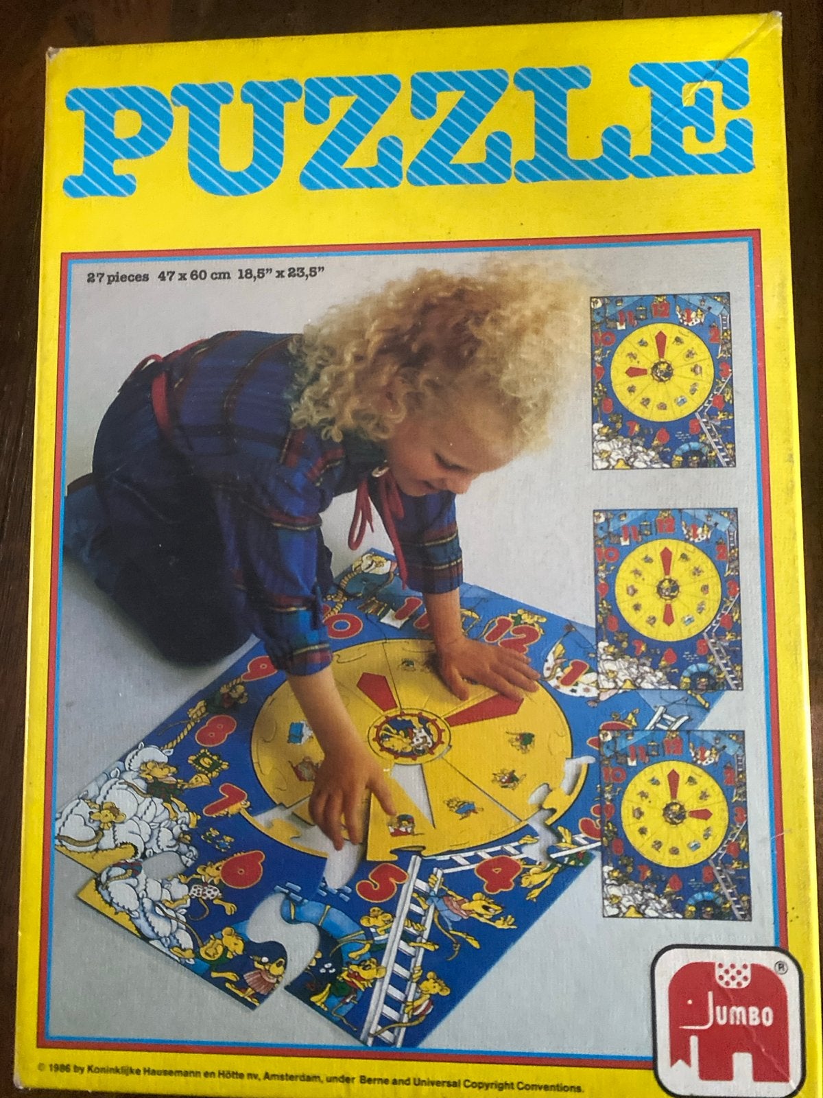 Jumbo Vloerpuzzel met 27 stukjes - Vintage, Ophalen of Verzenden, 10 tot 50 stukjes, Gebruikt, 2 tot 4 jaar
