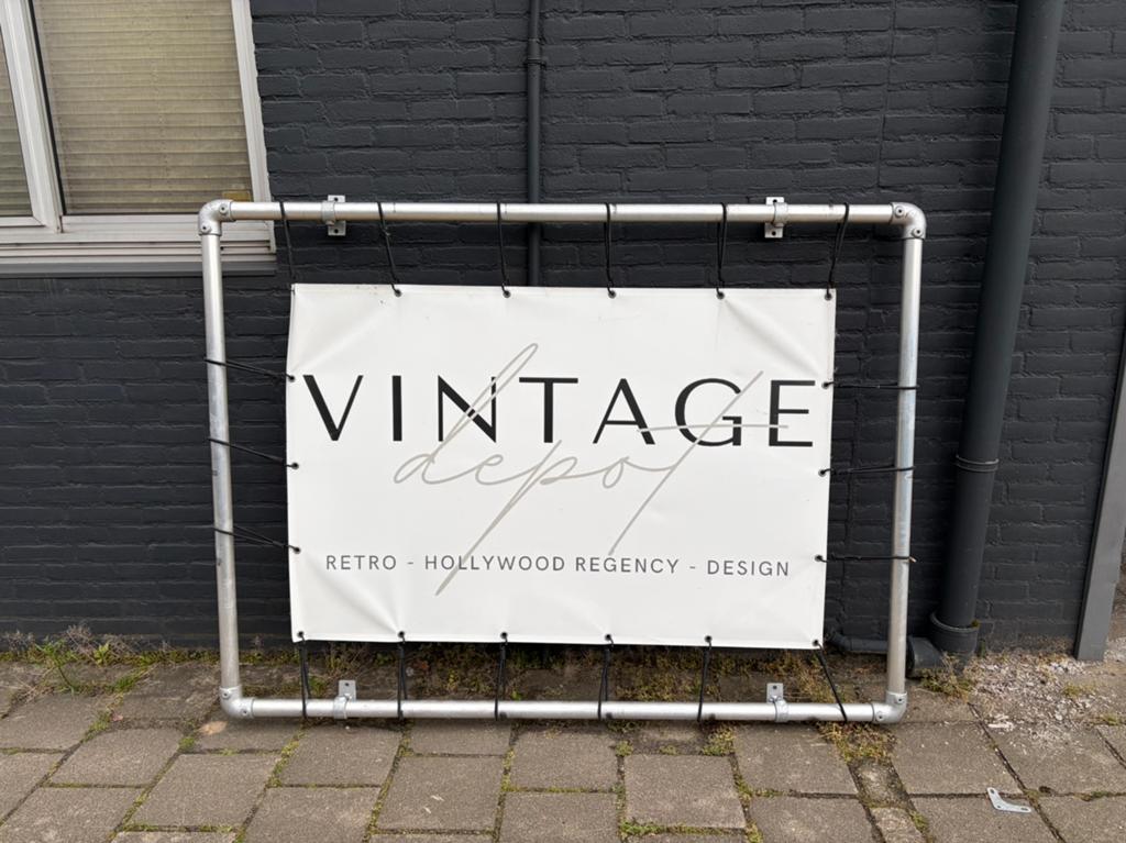 Bedrijfsbanner -  spandoekframe met muurbeugels 200x150 cm, Ophalen