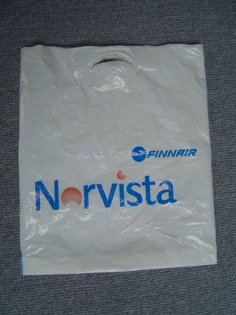 een luchtvaart maatschappij tas van finnair, Verzamelen, Ophalen of Verzenden, Zo goed als nieuw, Overige typen