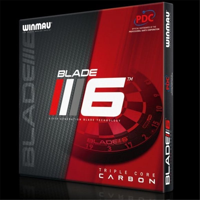 WINMAU DARTBORD BLADE 6 TRIPLE CORE CARBON, Ophalen of Verzenden, Nieuw, Dartbord