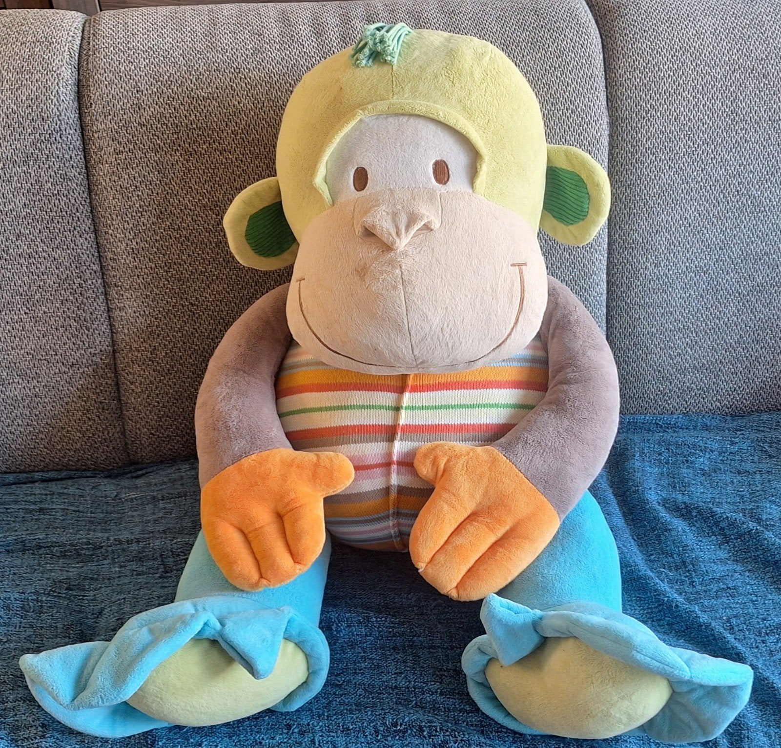 Grote knuffel aap van Happy Horse, Ophalen, Gebruikt, Middelgroot (20 tot 80 cm), Meerkleurig