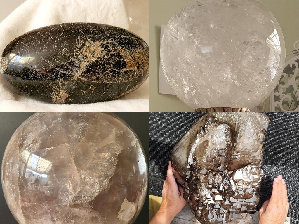 Reuze Kristallen en Mineralen! Samen 58 kilo! Rookwarts etc., Verzamelen, Verzenden, Mineraal