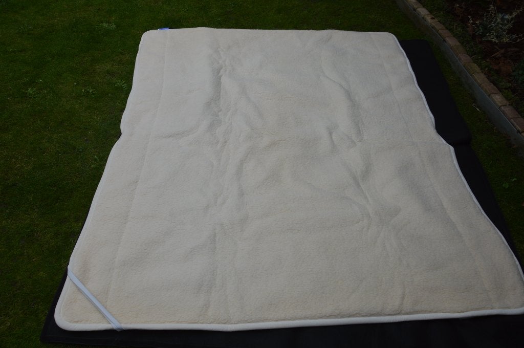 Merino Wollen Onderdeken 160 / 200 cm merk Slaappunt, Wit, Tweepersoons, Ophalen of Verzenden, Overige merken