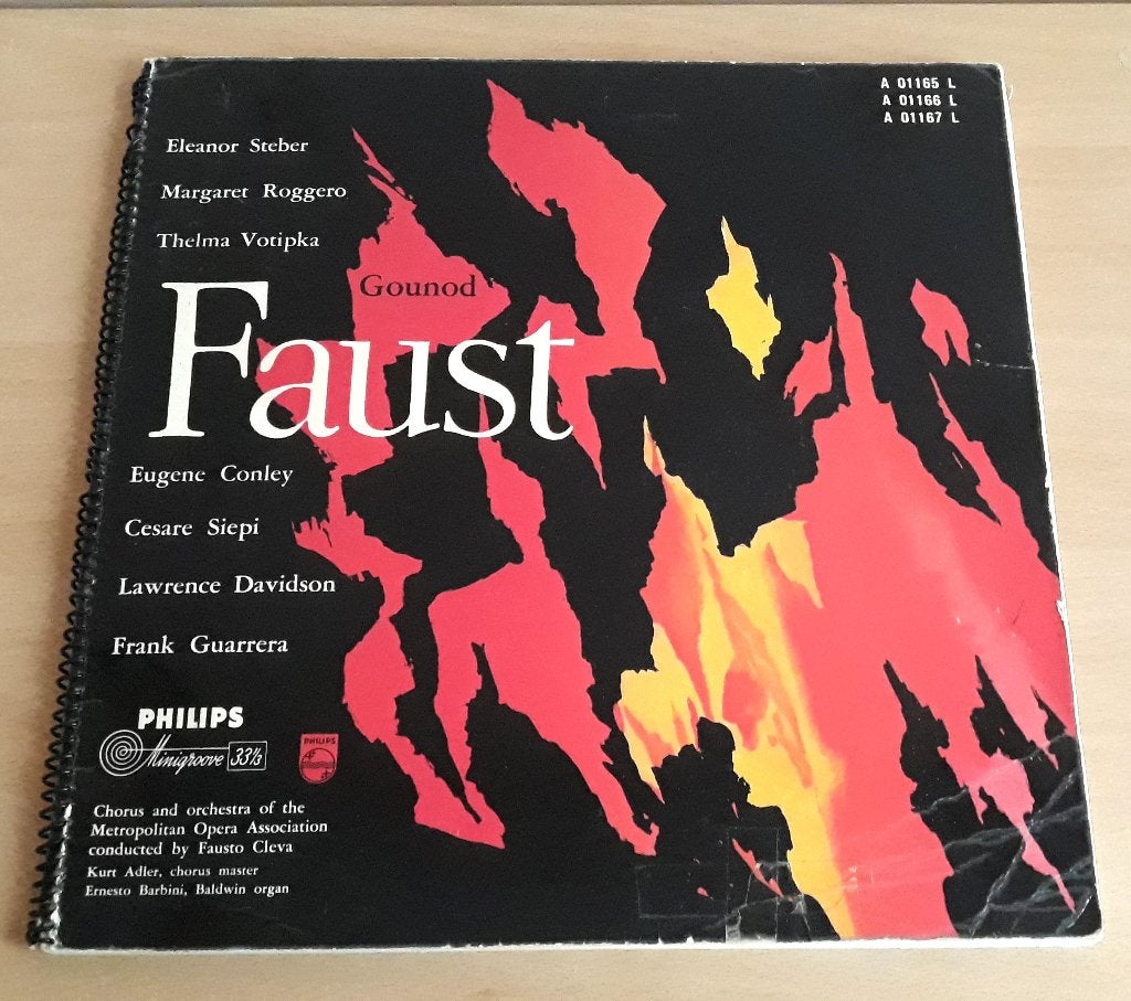 Faust - 3 Lp in ringband met booklet - Cesare Siepi, Boxset, Gebruikt, Opera of Operette, Ophalen of Verzenden