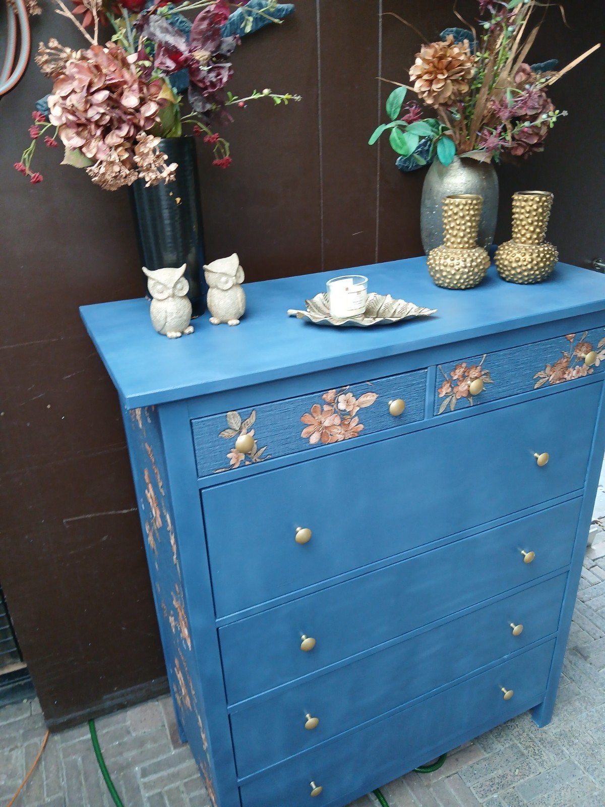 Mooie IKEA Hemnes ladekast met 6 lades (blauw), Huis en Inrichting, Kasten | Ladekasten, Ophalen, Gebruikt, 100 tot 150 cm, 5 laden of meer